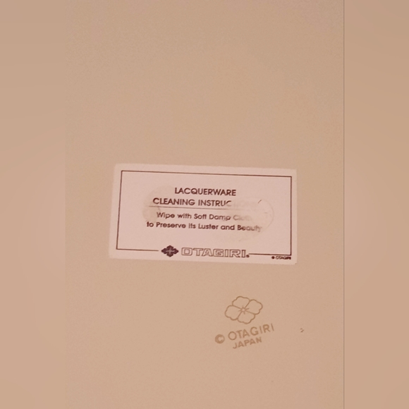 Vintage otagiri poinsettia laquerware divided dish container - Picture 4 of 7